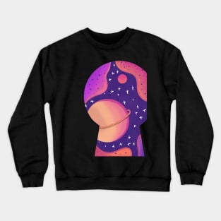 Galaxy vector illustrator Crewneck Sweatshirt